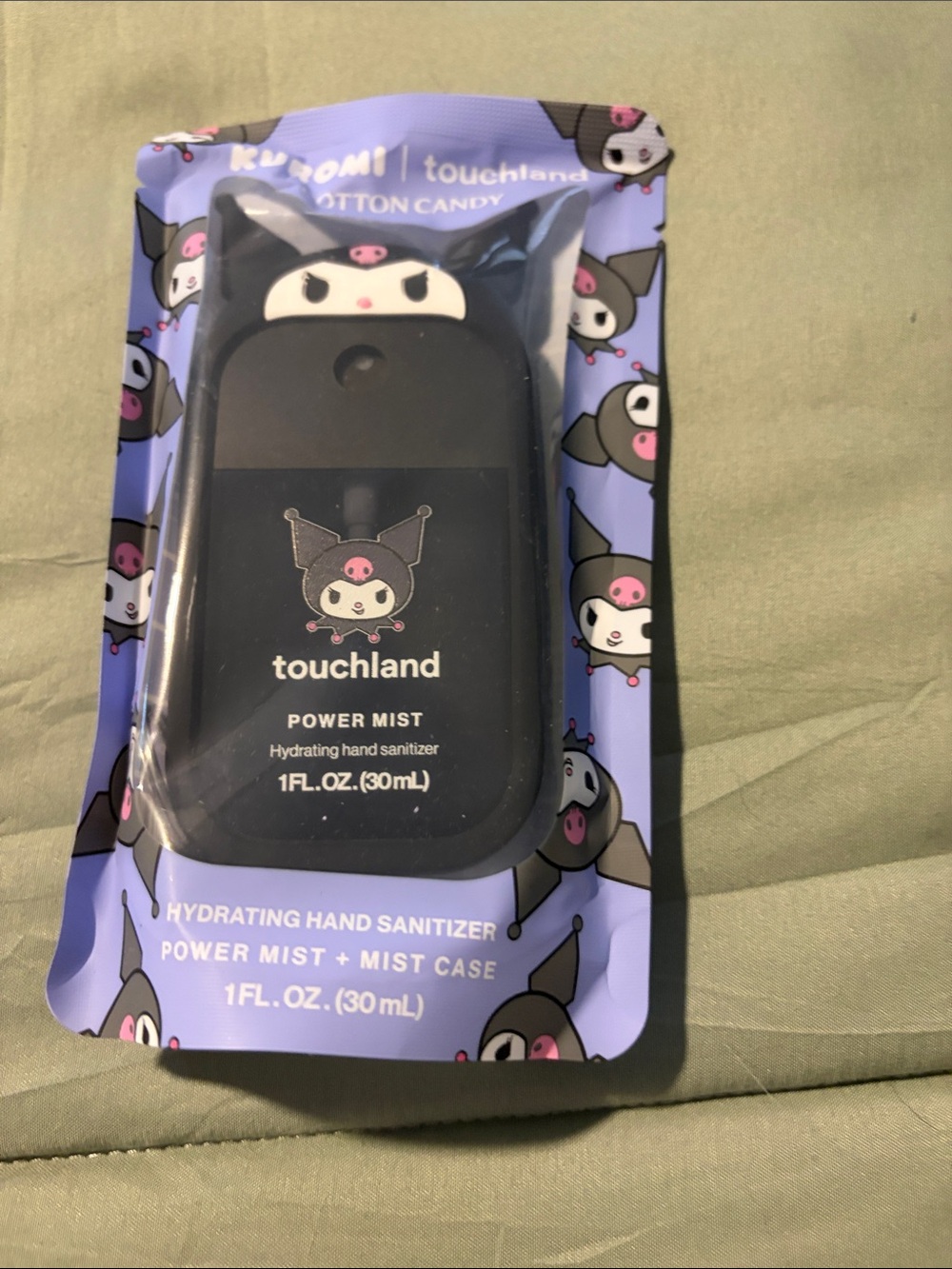 Touchland Power Mist Hydrating Hand Sanitizer with Kuromi Case - Black